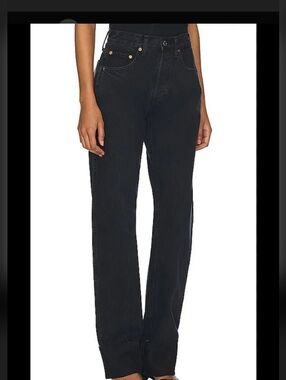 Re/done High-Rise Loose 90s jeans vintage black with cuffs
